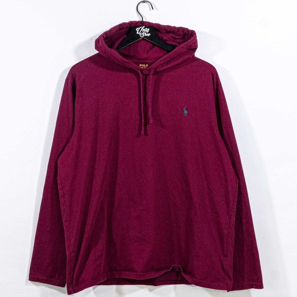 Polo Ralph Lauren Pony Lightweight Hoodie XL Y2K Streetwear Preppy